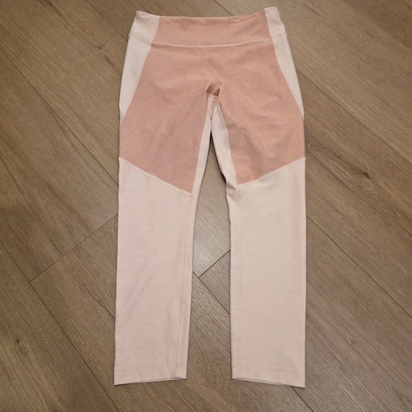 Outdoor Voices Pants - Outdoor Voices Pink Colorblock TechSweat 7/8 Leggings Womens Medium High Rise